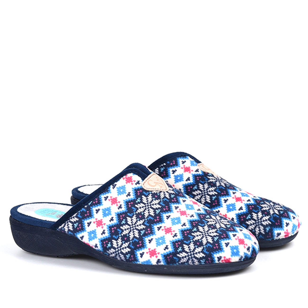 Zapatillas de Casa Natalia Gil Estampado Invierno 9002 Marino - imagen 3