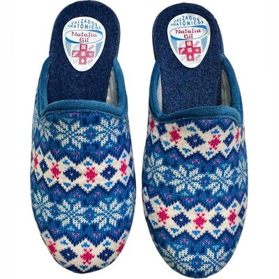 Zapatillas de Casa Natalia Gil Étnico Invierno 406 Jeans