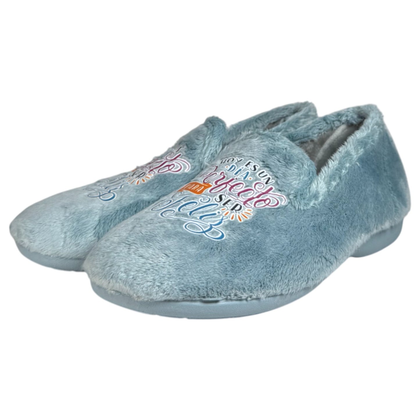 Zapatillas de Casa Natalia Gil Feliz Cerradas 4050 Azul - imagen 4