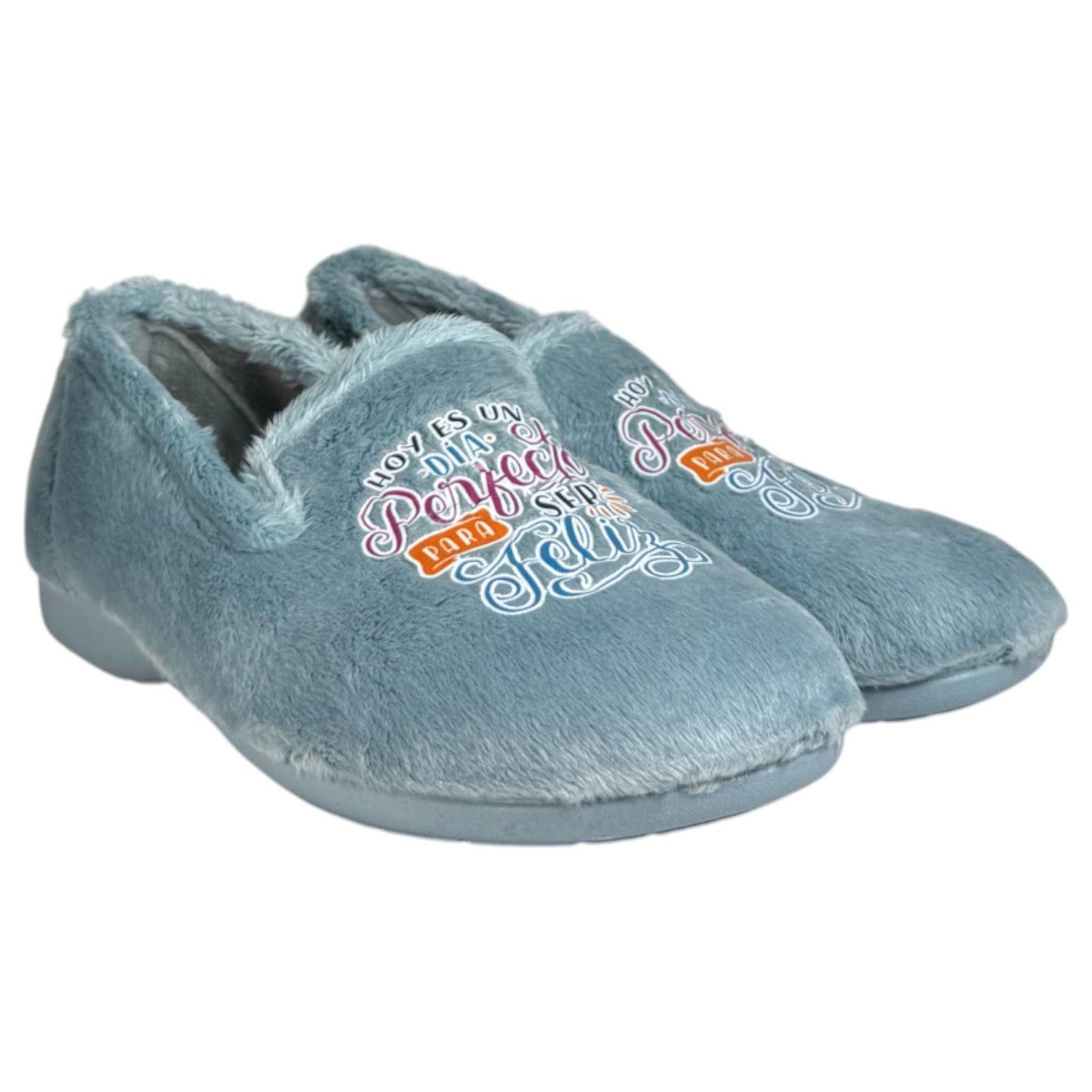 Zapatillas de Casa Natalia Gil Feliz Cerradas 4050 Azul - imagen 3
