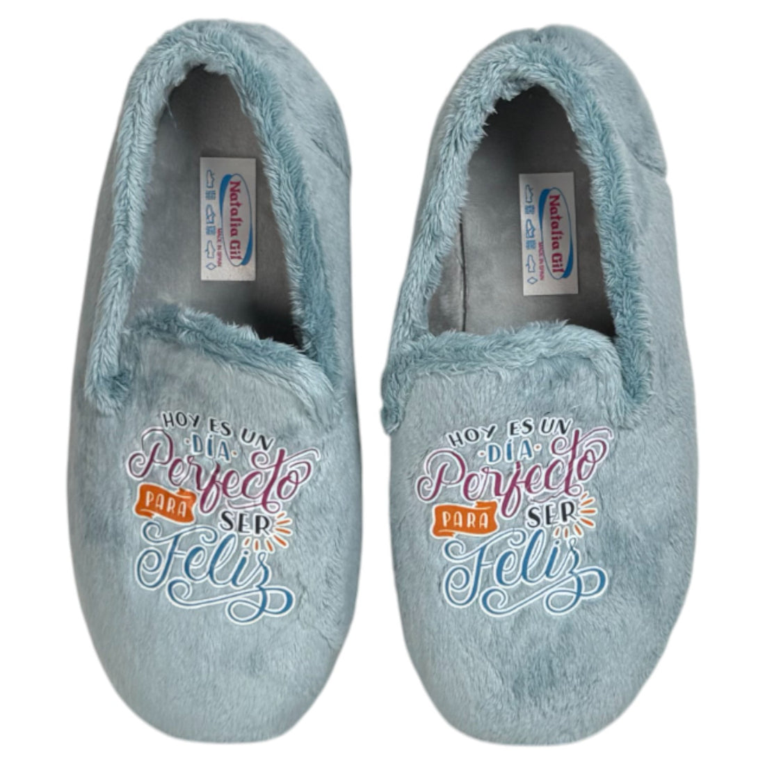 Zapatillas de Casa Natalia Gil Feliz Cerradas 4050 Azul - imagen 1