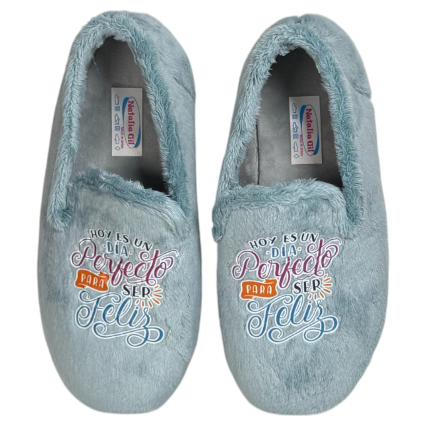 Zapatillas de Casa Natalia Gil Feliz Cerradas 4050 Azul - imagen 1