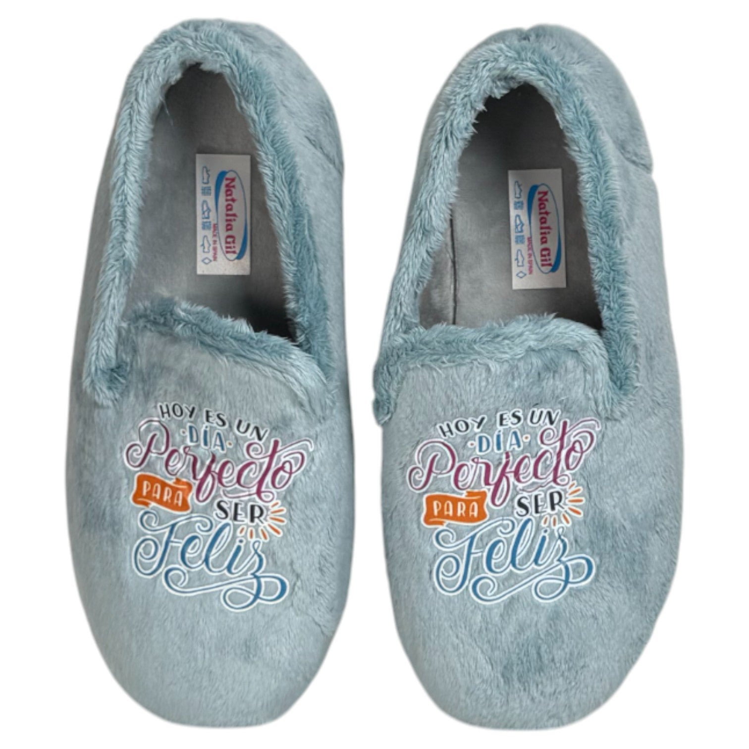 Zapatillas de Casa Natalia Gil Feliz Cerradas 4050 Azul - imagen 1