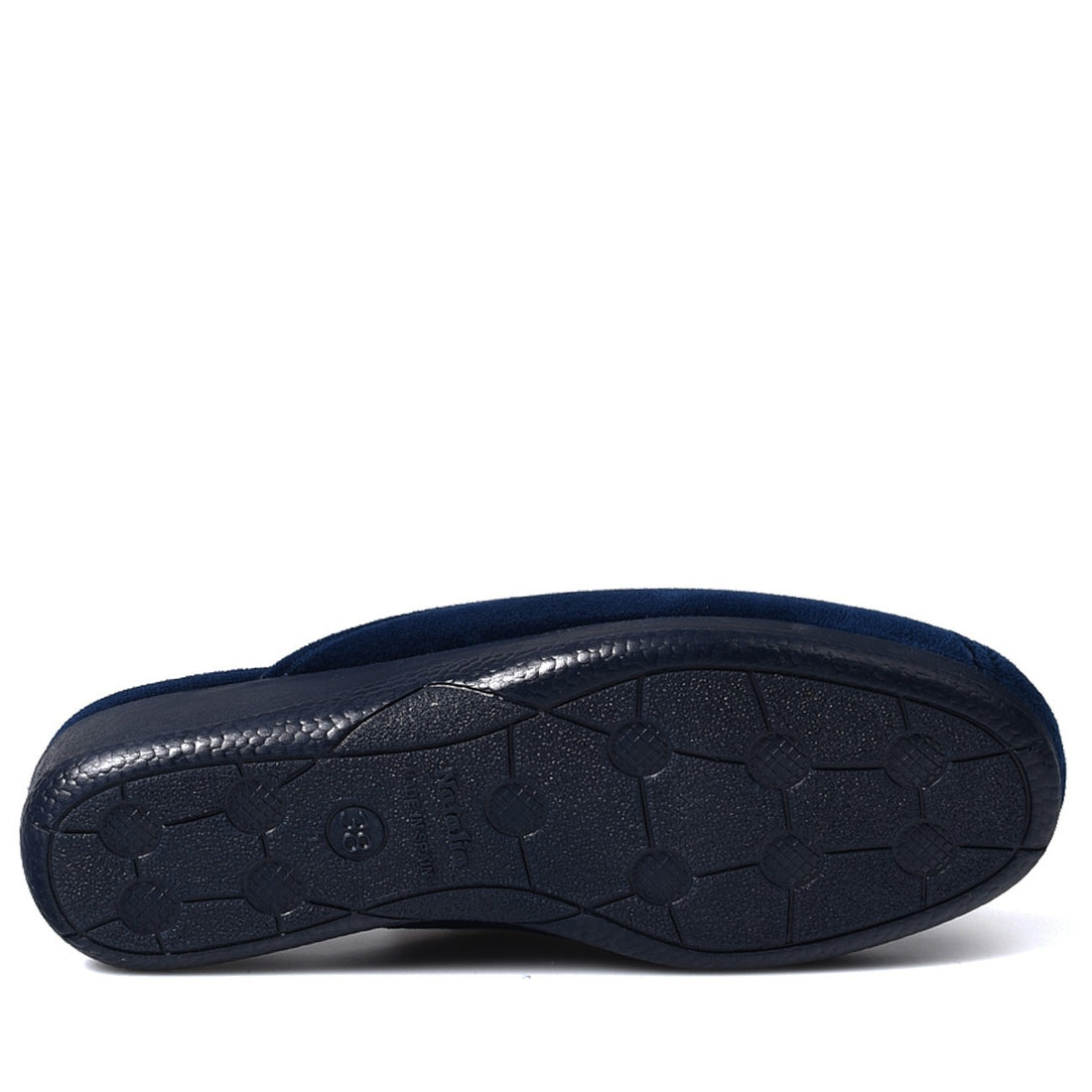 Zapatillas de Casa Natalia Gil Flor Bordada 102 Marino - imagen 6