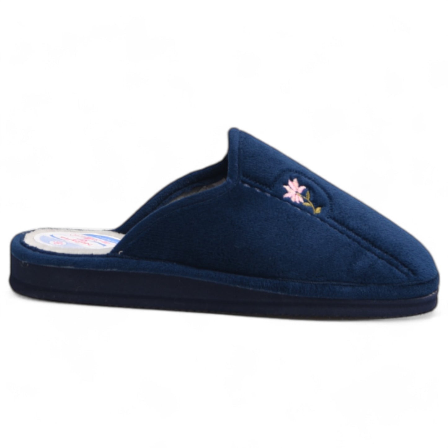 Zapatillas de Casa Natalia Gil Florecita Rosita 698 Marino - imagen 2
