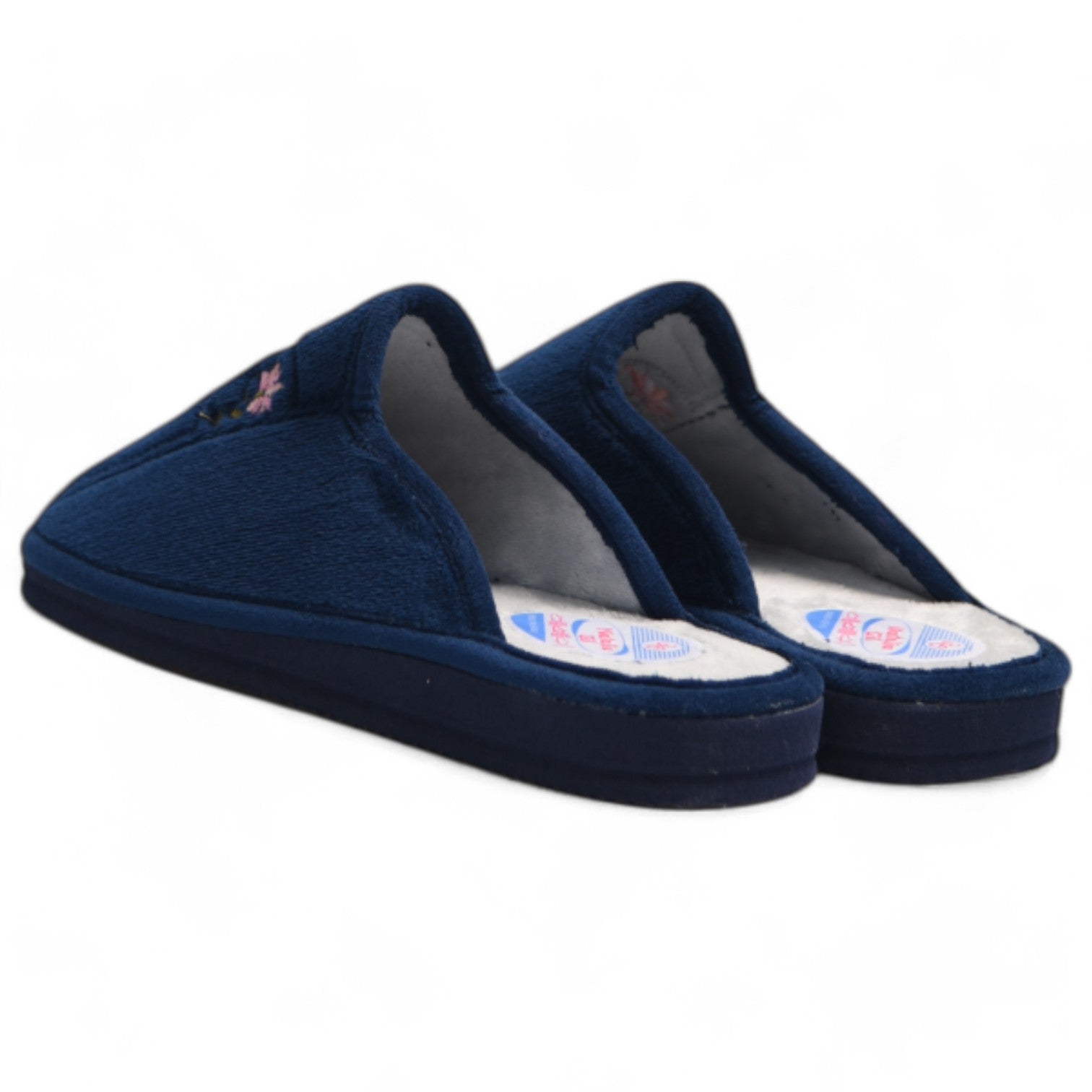 Zapatillas de Casa Natalia Gil Florecita Rosita 698 Marino - imagen 5