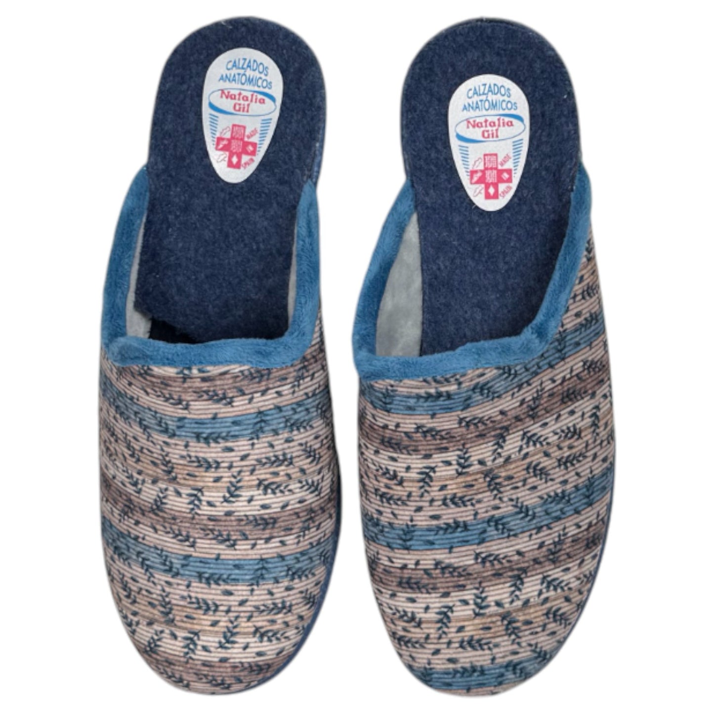 Zapatillas de Casa Natalia Gil Hojas 401 Jeans - imagen 1