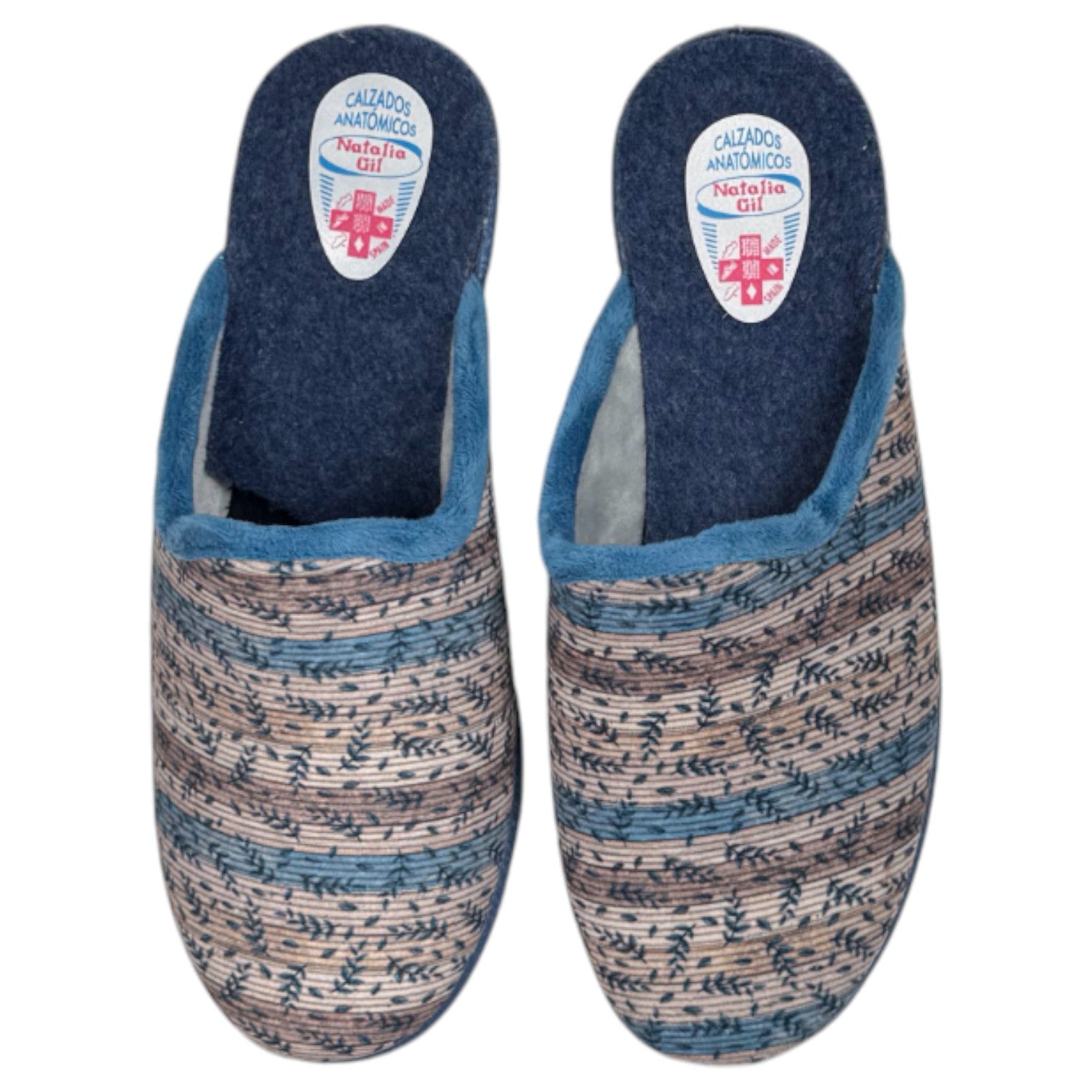 Zapatillas de Casa Natalia Gil Hojas 401 Jeans - imagen 1