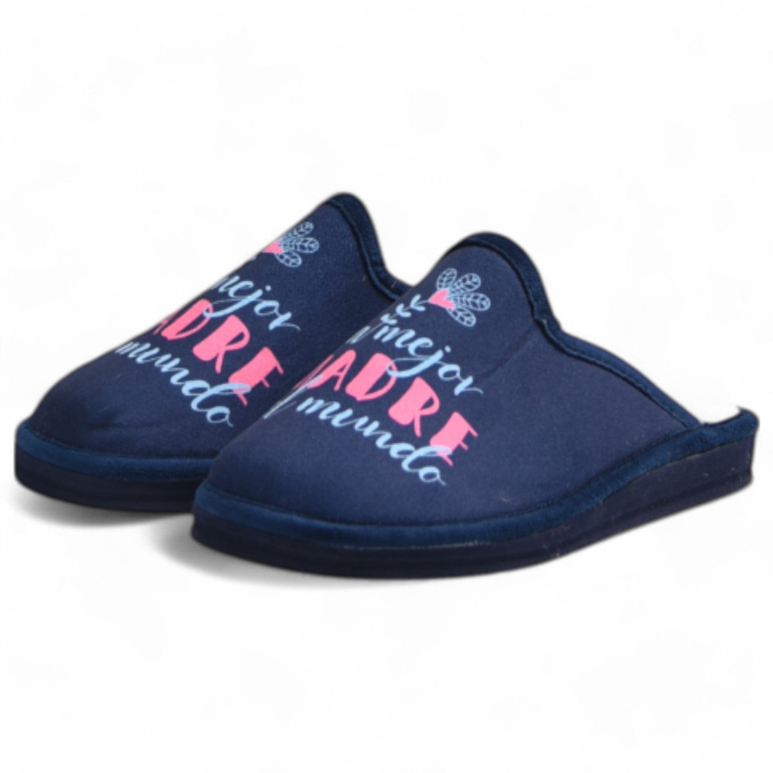 Zapatillas de Casa Natalia Gil La Mejor Madre del Mundo 614 Marino - imagen 4