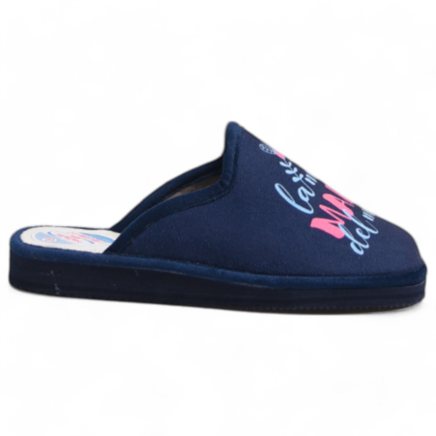 Zapatillas de Casa Natalia Gil La Mejor Madre del Mundo 614 Marino - imagen 2