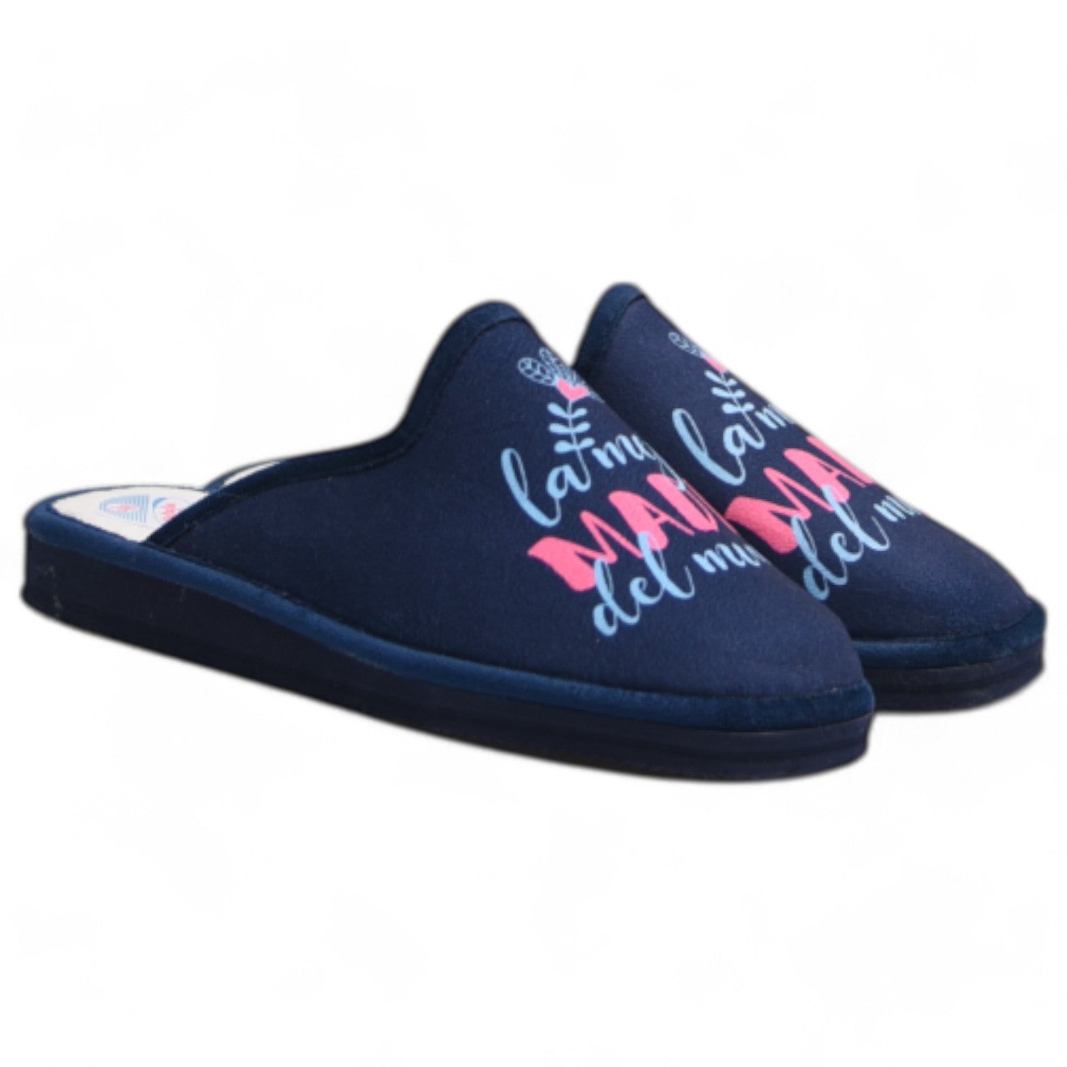 Zapatillas de Casa Natalia Gil La Mejor Madre del Mundo 614 Marino - imagen 3