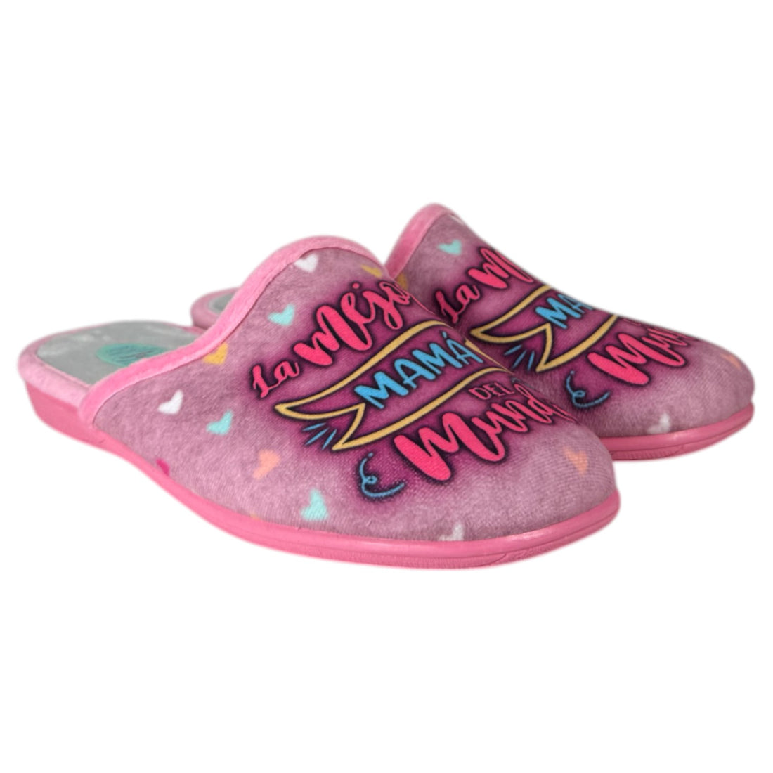 Zapatillas de Casa Natalia Gil La Mejor Mamá del Mundo 5002 Rosa - imagen 3