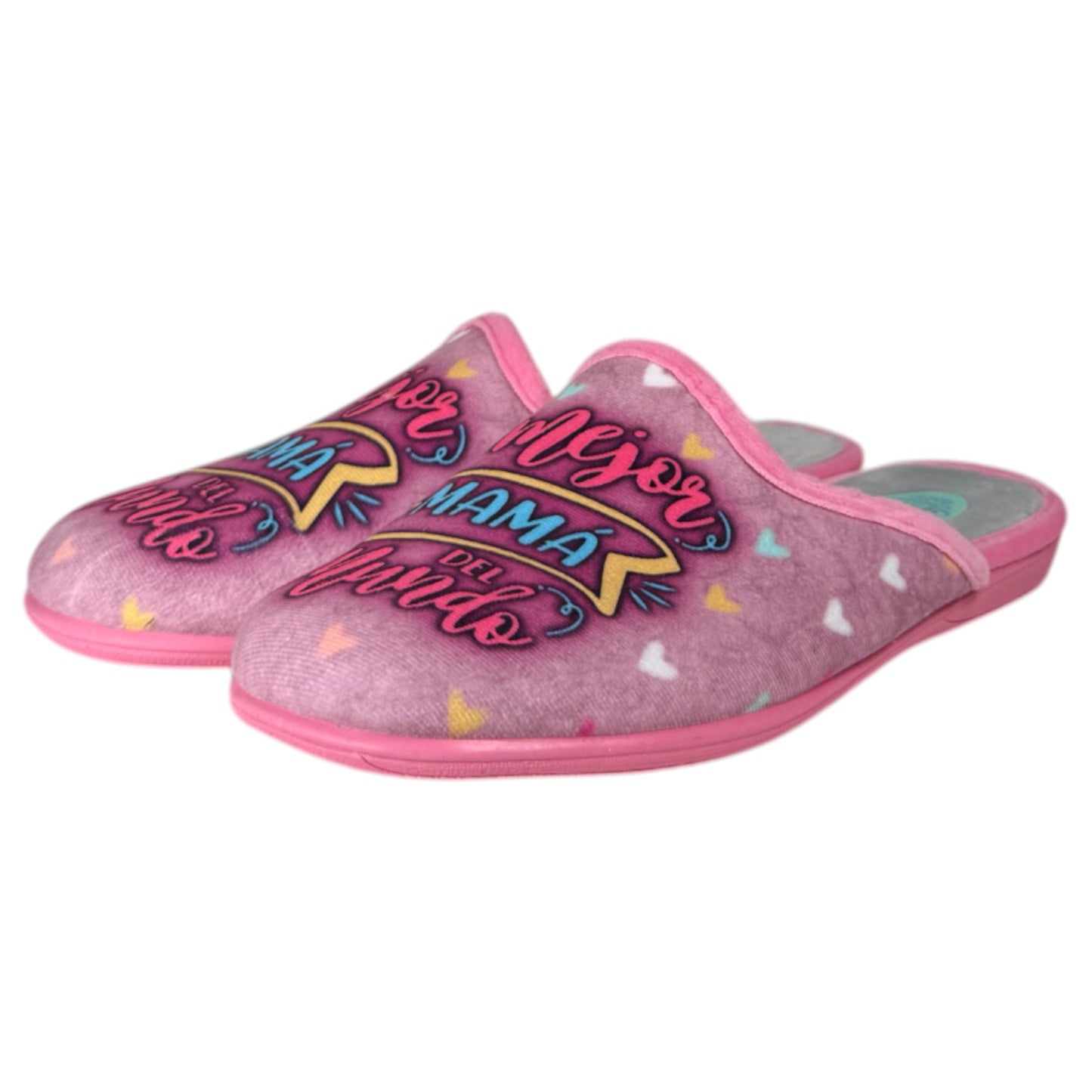 Zapatillas de Casa Natalia Gil La Mejor Mamá del Mundo 5002 Rosa - imagen 4
