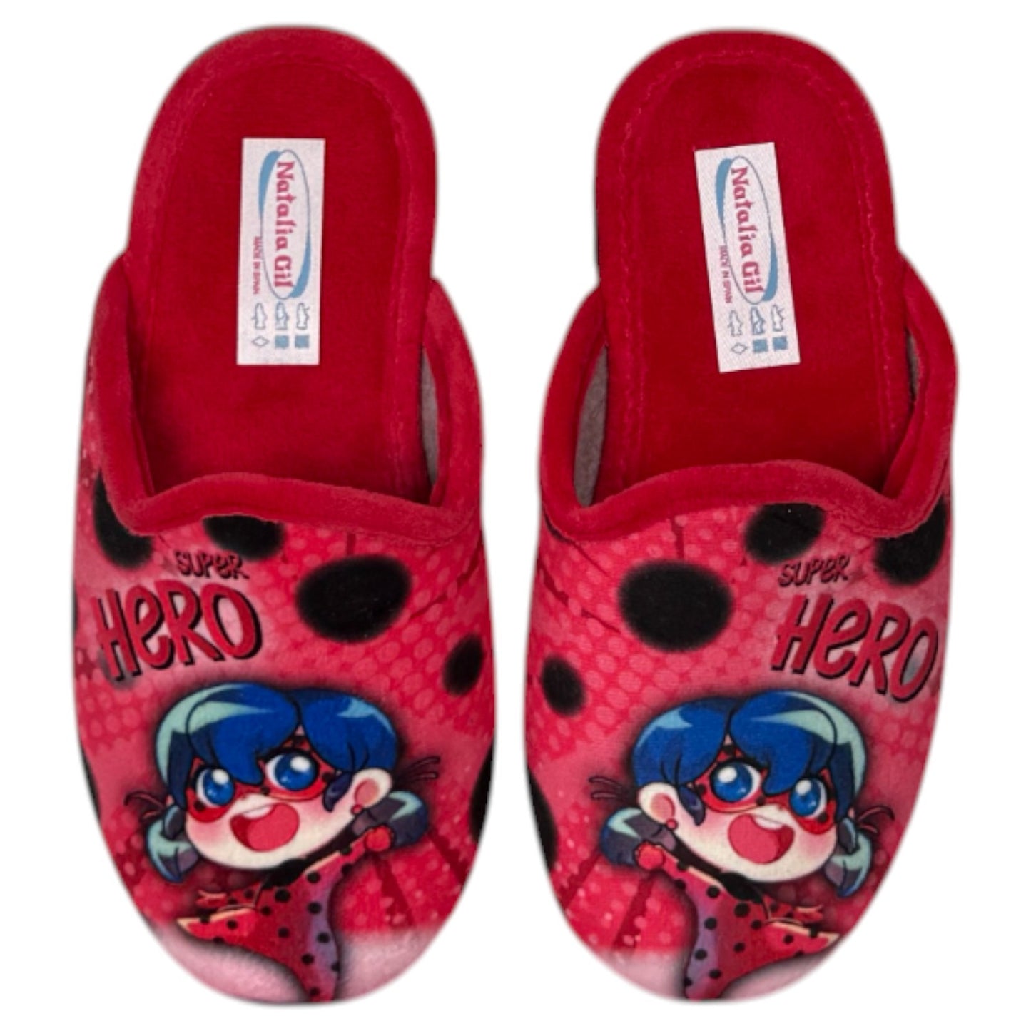 Zapatillas de Casa Natalia Gil Ladybug 7028 Rojo - imagen 1