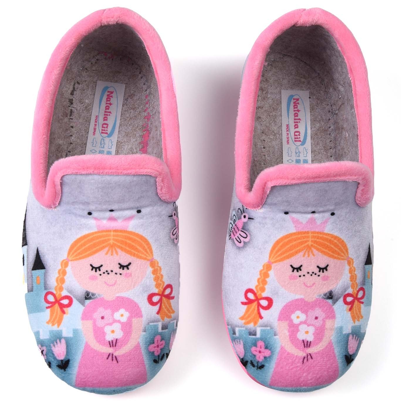 Zapatillas de Casa Natalia Gil Little Princess 7525 Rosa - imagen 1