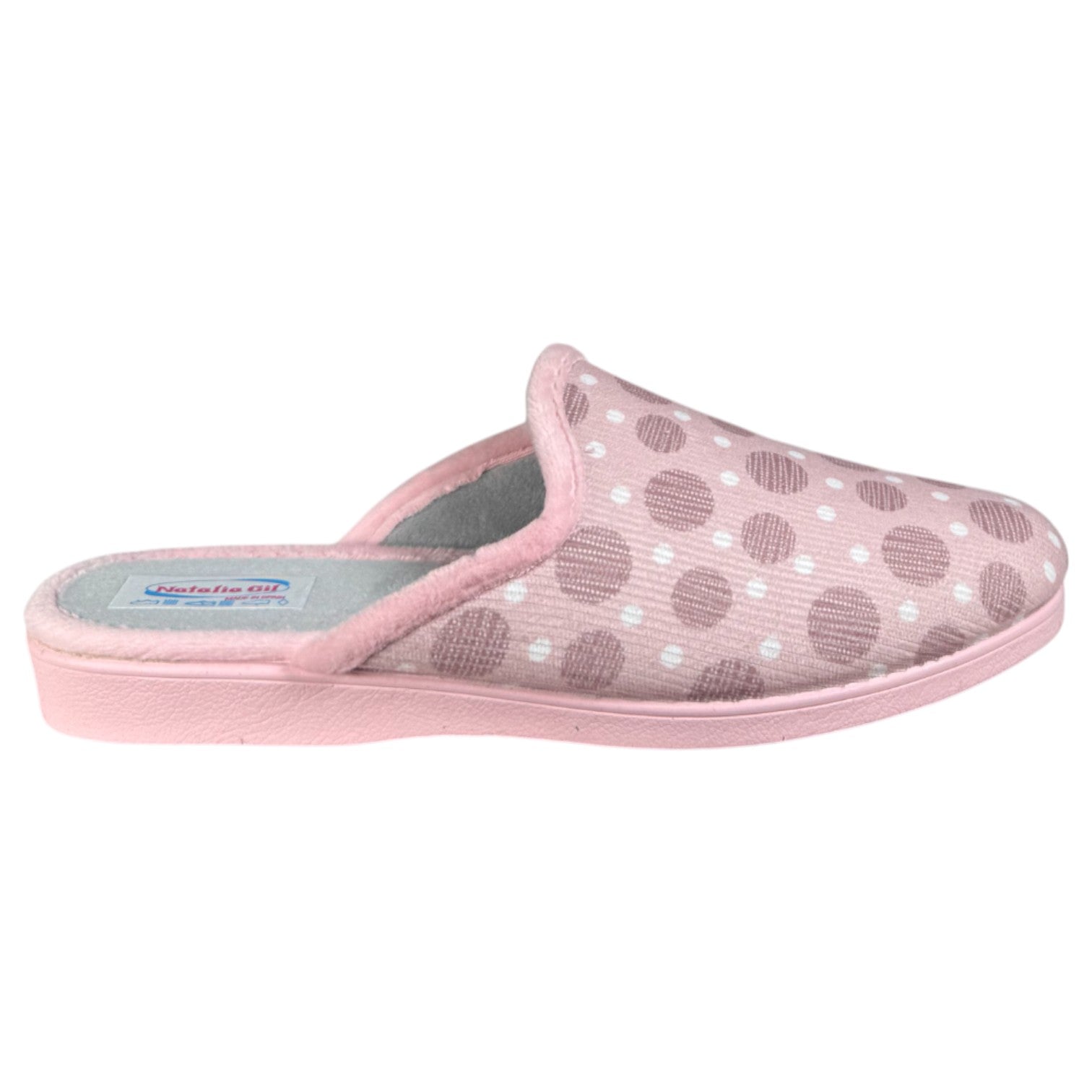 Zapatillas de Casa Natalia Gil Lunares 142 Rosa - imagen 2