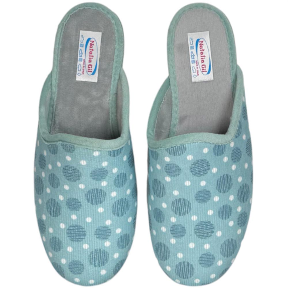 Zapatillas de Casa Natalia Gil Lunares 142 Verdina - imagen 1