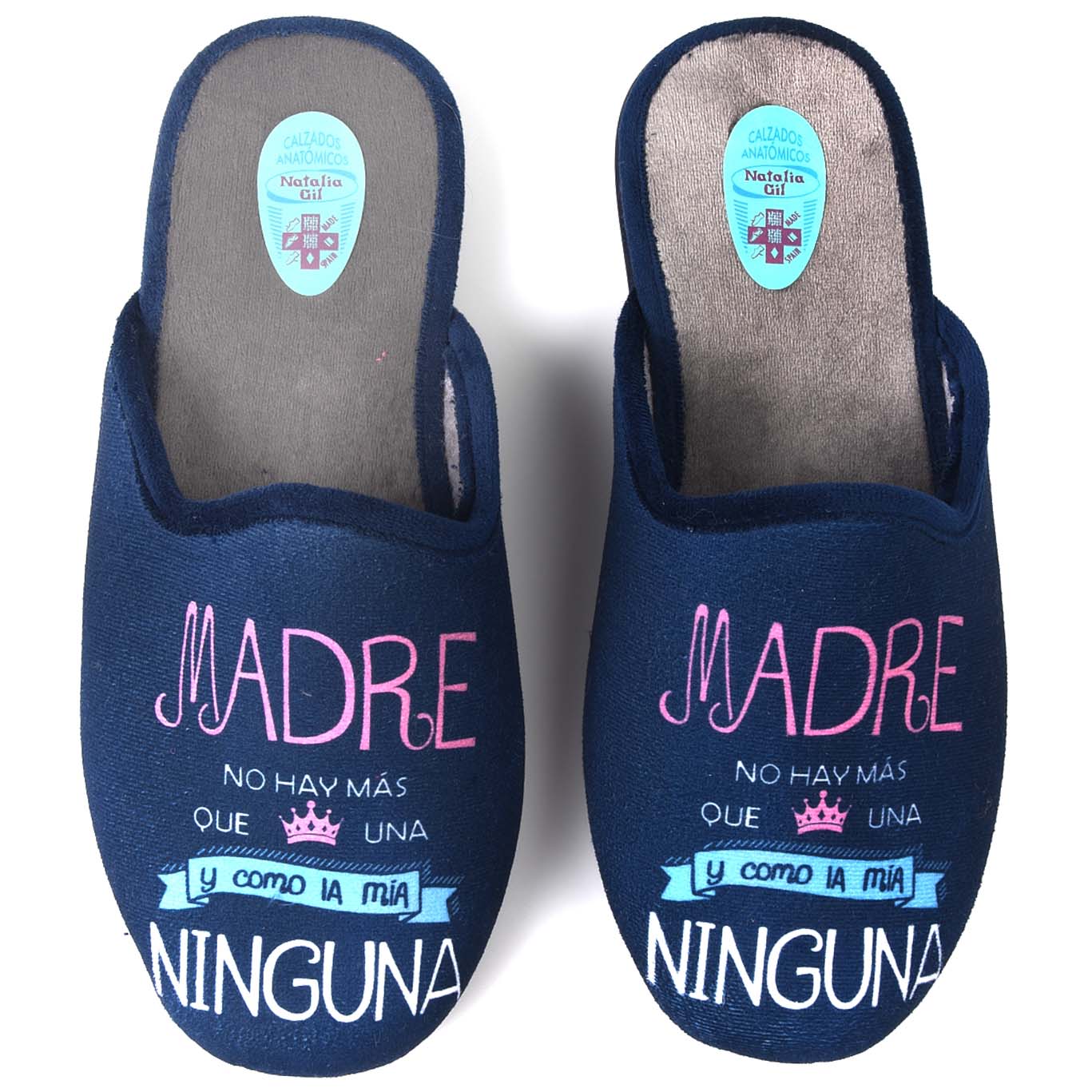 Zapatillas de Casa Natalia Gil Madre 5011 Marino - imagen 1