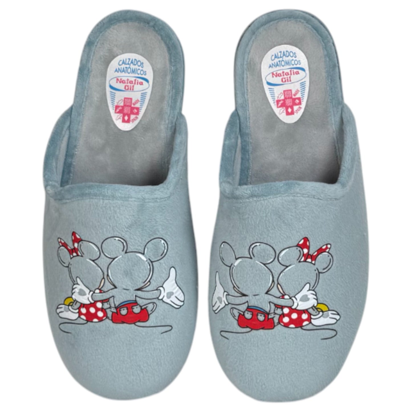 Zapatillas de Casa Natalia Gil Mickey & Minnie 4004 Azul - imagen 1