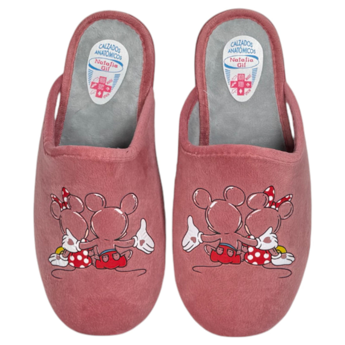 Zapatillas de Casa Natalia Gil Mickey & Minnie 4004 Malva - imagen 1