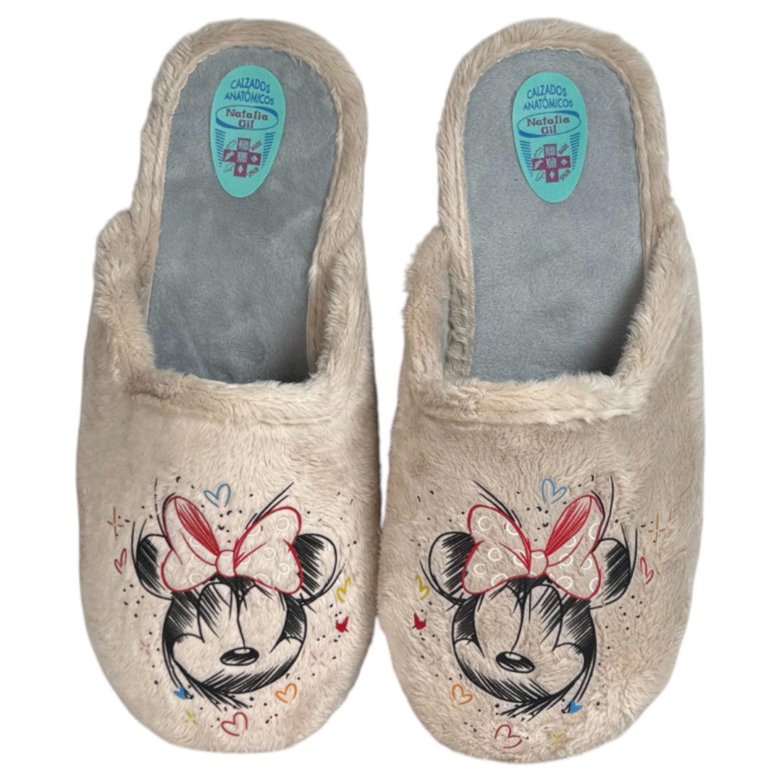 Zapatillas de Casa Natalia Gil Minnie 5036 Beig - imagen 1