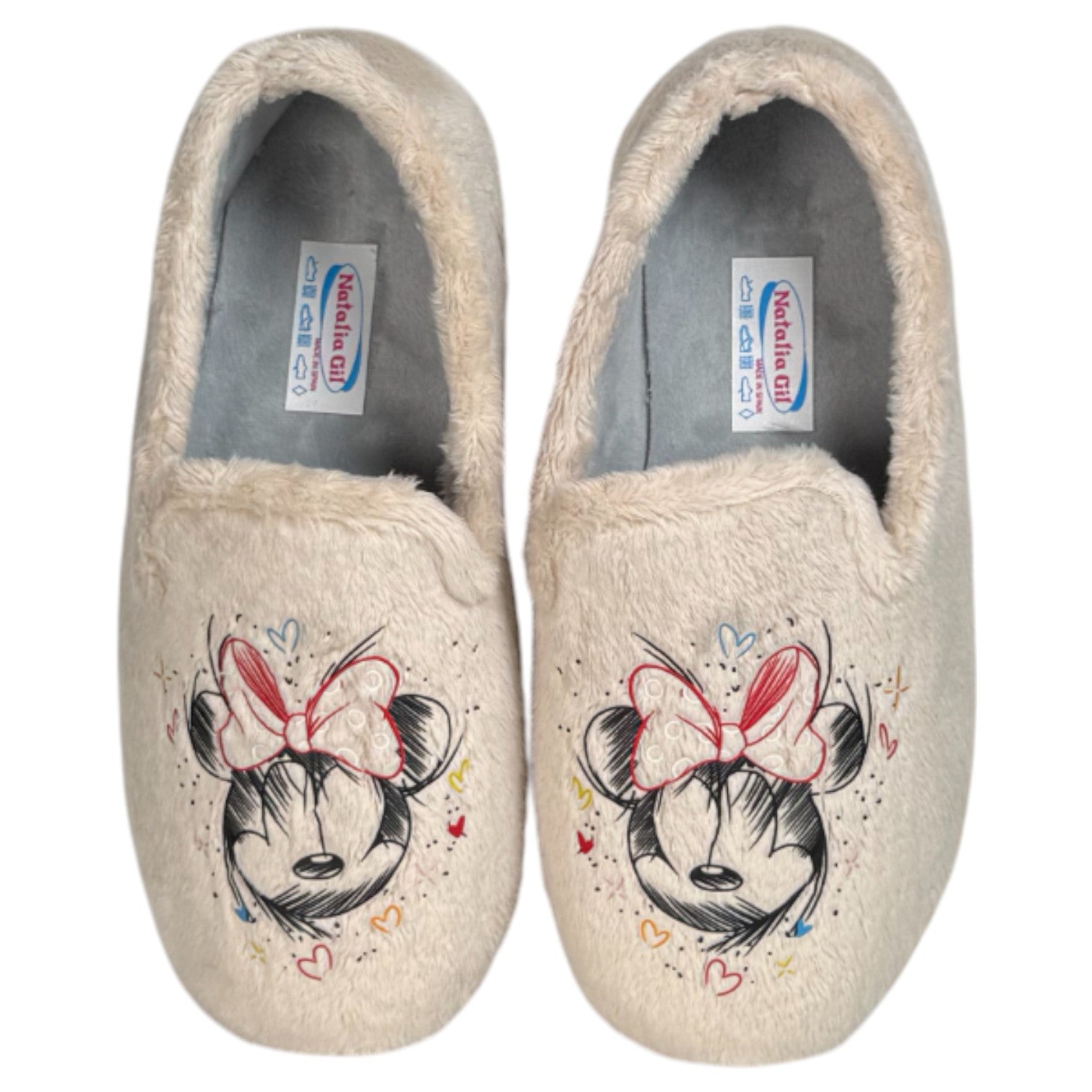 Zapatillas de Casa Natalia Gil Minnie Cerradas 4055 Beige - imagen 1