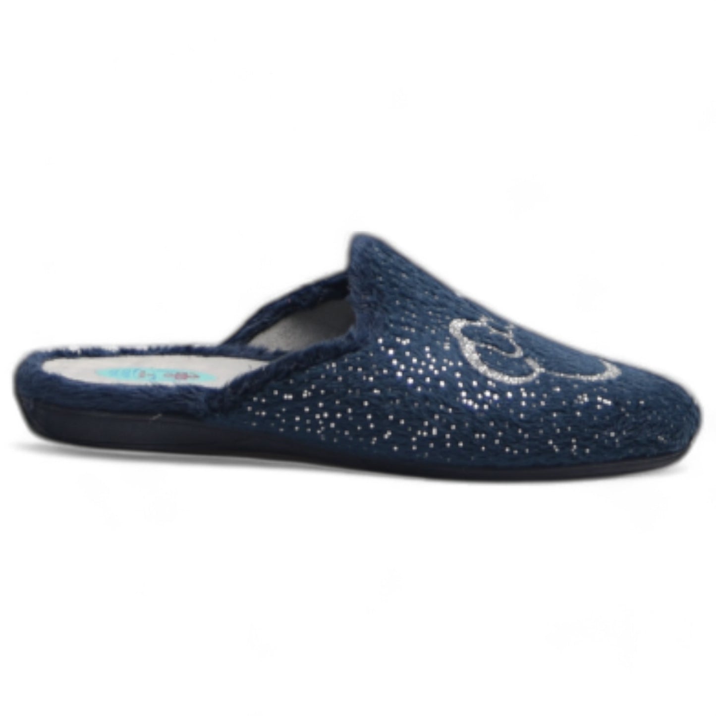 Zapatillas de Casa Natalia Gil Minnie Purpurina 5024 Marino - imagen 2
