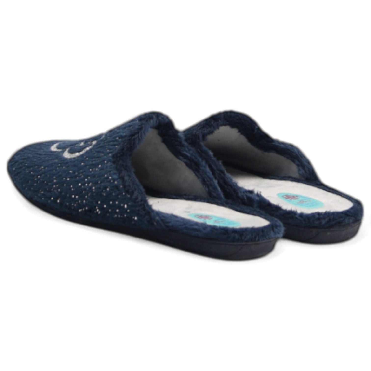 Zapatillas de Casa Natalia Gil Minnie Purpurina 5024 Marino - imagen 5