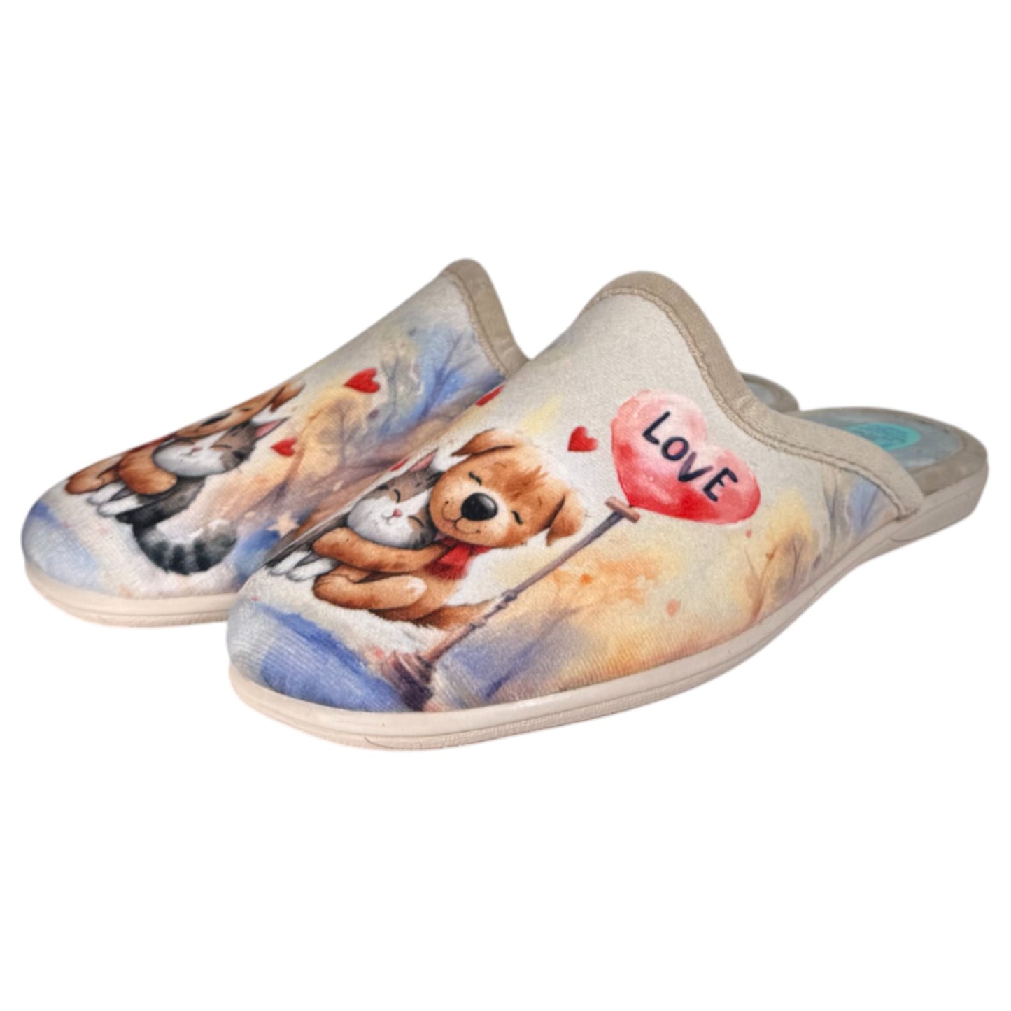 Zapatillas de Casa Natalia Gil Perrito Love 5006 Beig - imagen 4