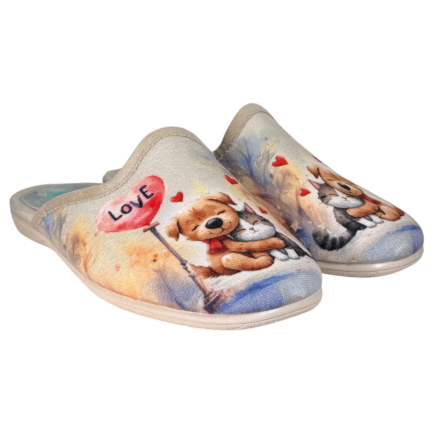Zapatillas de Casa Natalia Gil Perrito Love 5006 Beig - imagen 3