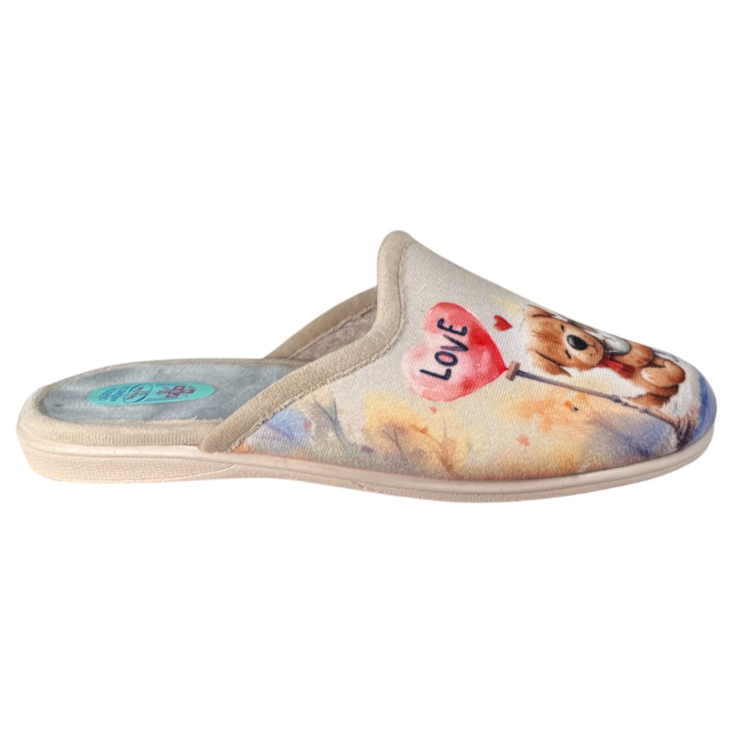 Zapatillas de Casa Natalia Gil Perrito Love 5006 Beig - imagen 2