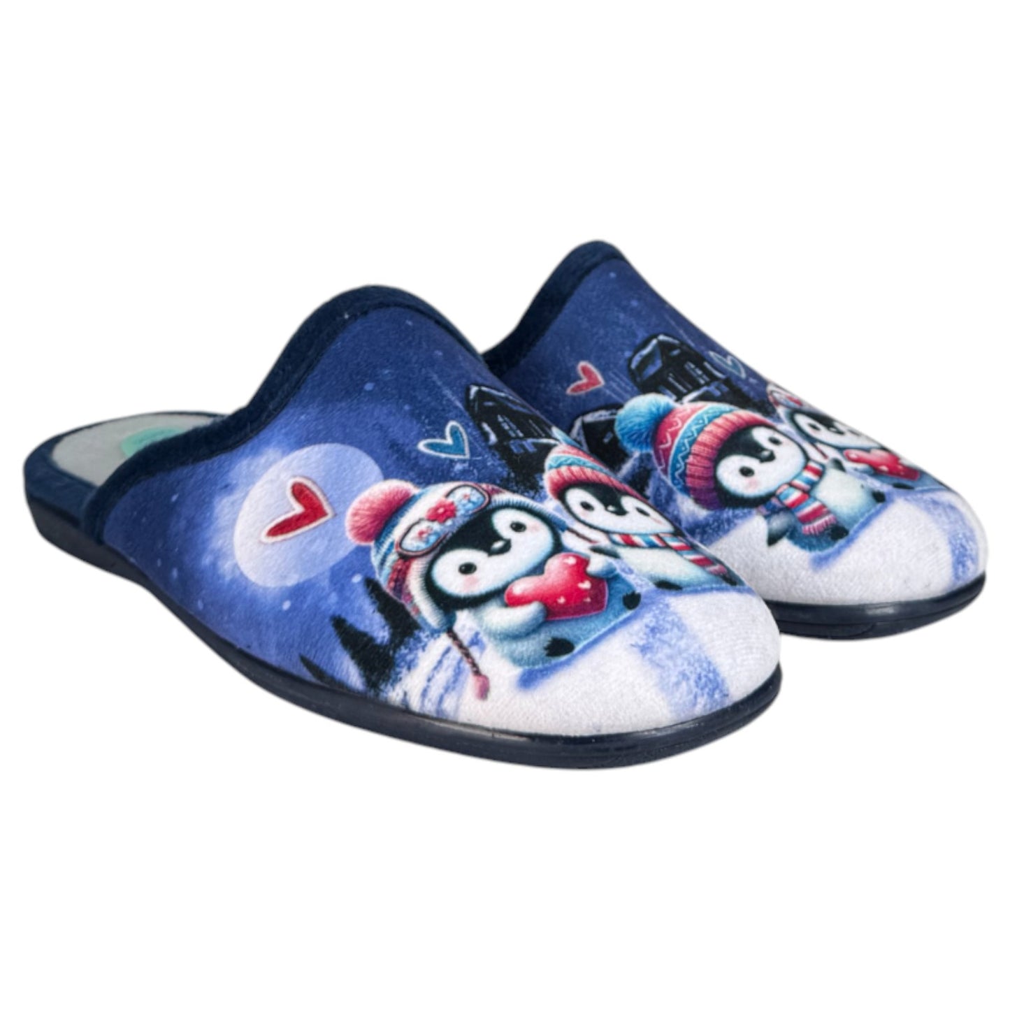 Zapatillas de Casa Natalia Gil Pingüinos 5007 Marino - imagen 3