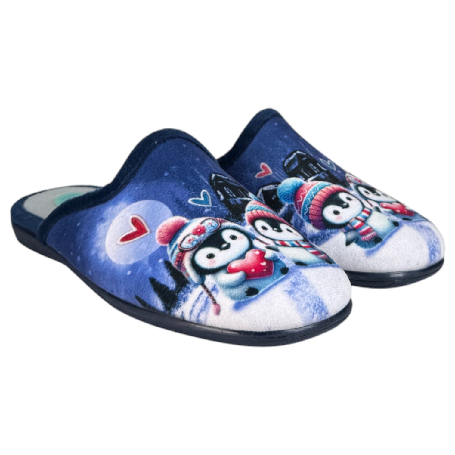 Zapatillas de Casa Natalia Gil Pingüinos 5007 Marino - imagen 3