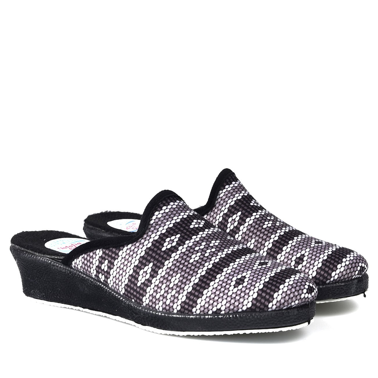 Zapatillas de Casa Natalia Gil Rombos 422 Negro - imagen 3