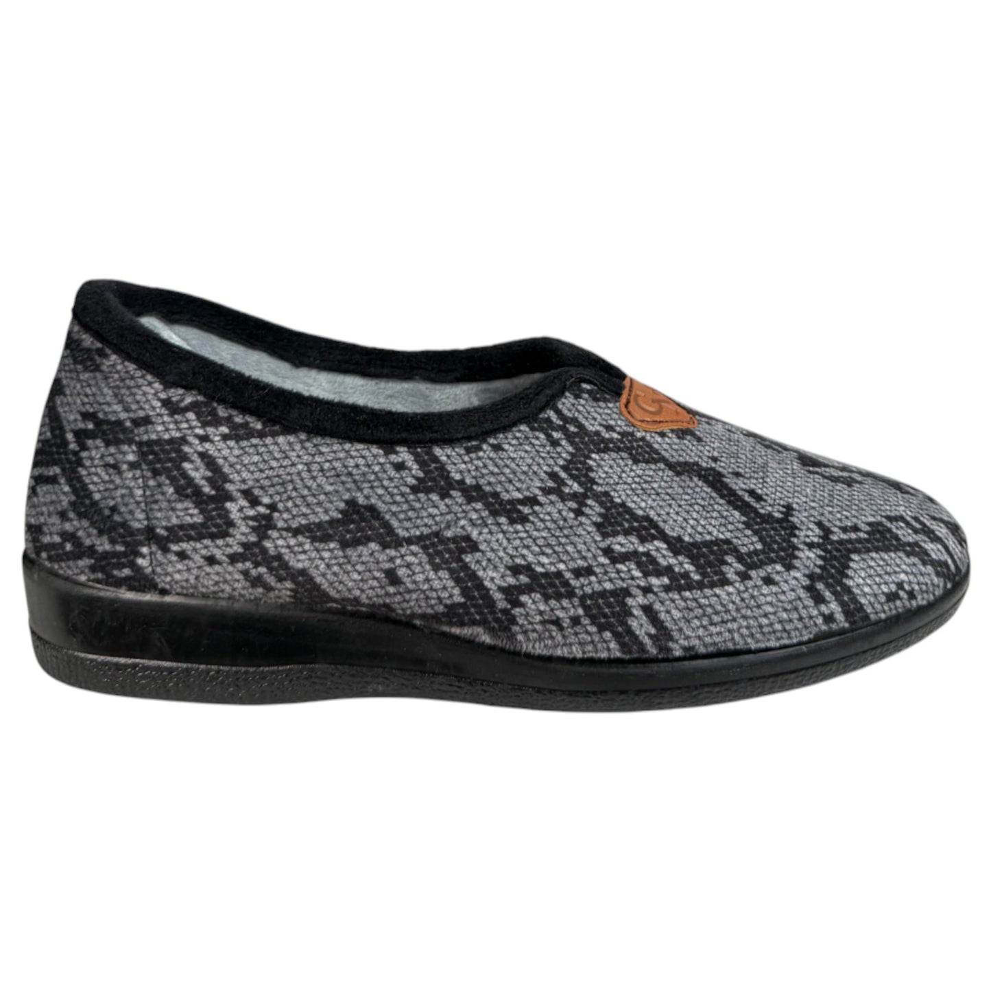 Zapatillas de Casa Natalia Gil Serpiente Cerradas 594 Gris - imagen 2