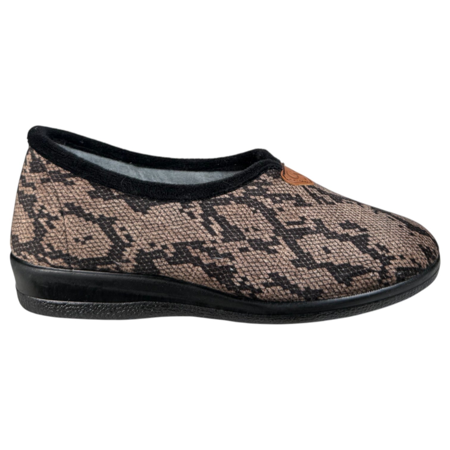 Zapatillas de Casa Natalia Gil Serpiente Cerradas 594 Marrón - imagen 2