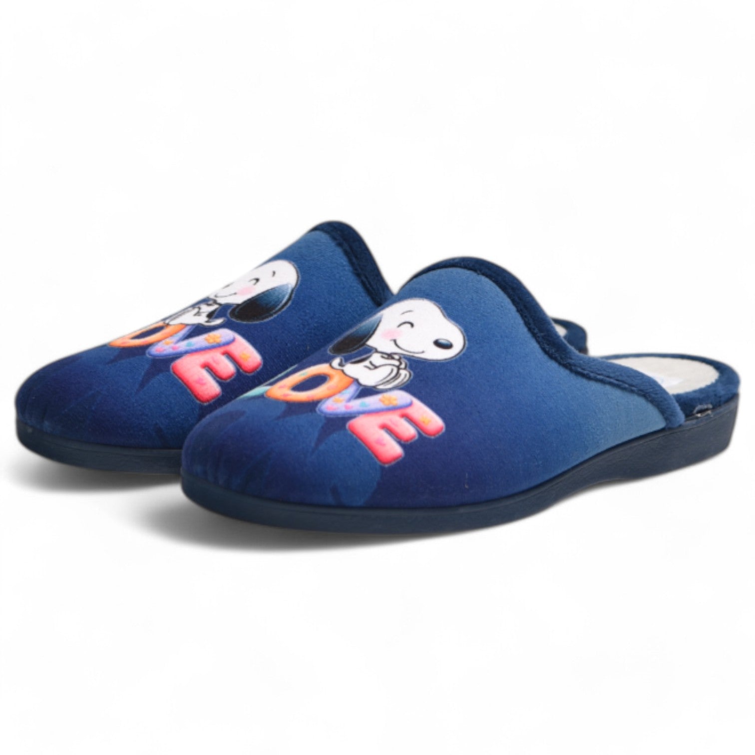 Zapatillas de Casa Natalia Gil Snoopy Love 158 Marino - imagen 4