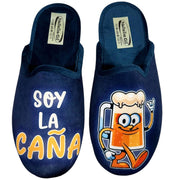 Zapatillas de Casa Natalia Gil Soy La Caña 6086 Marino