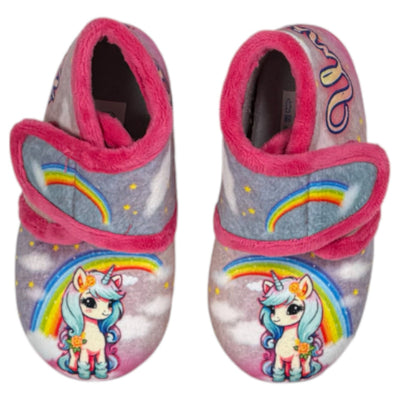 Zapatillas de Casa Natalia Gil Unicornio 33 Fucsia