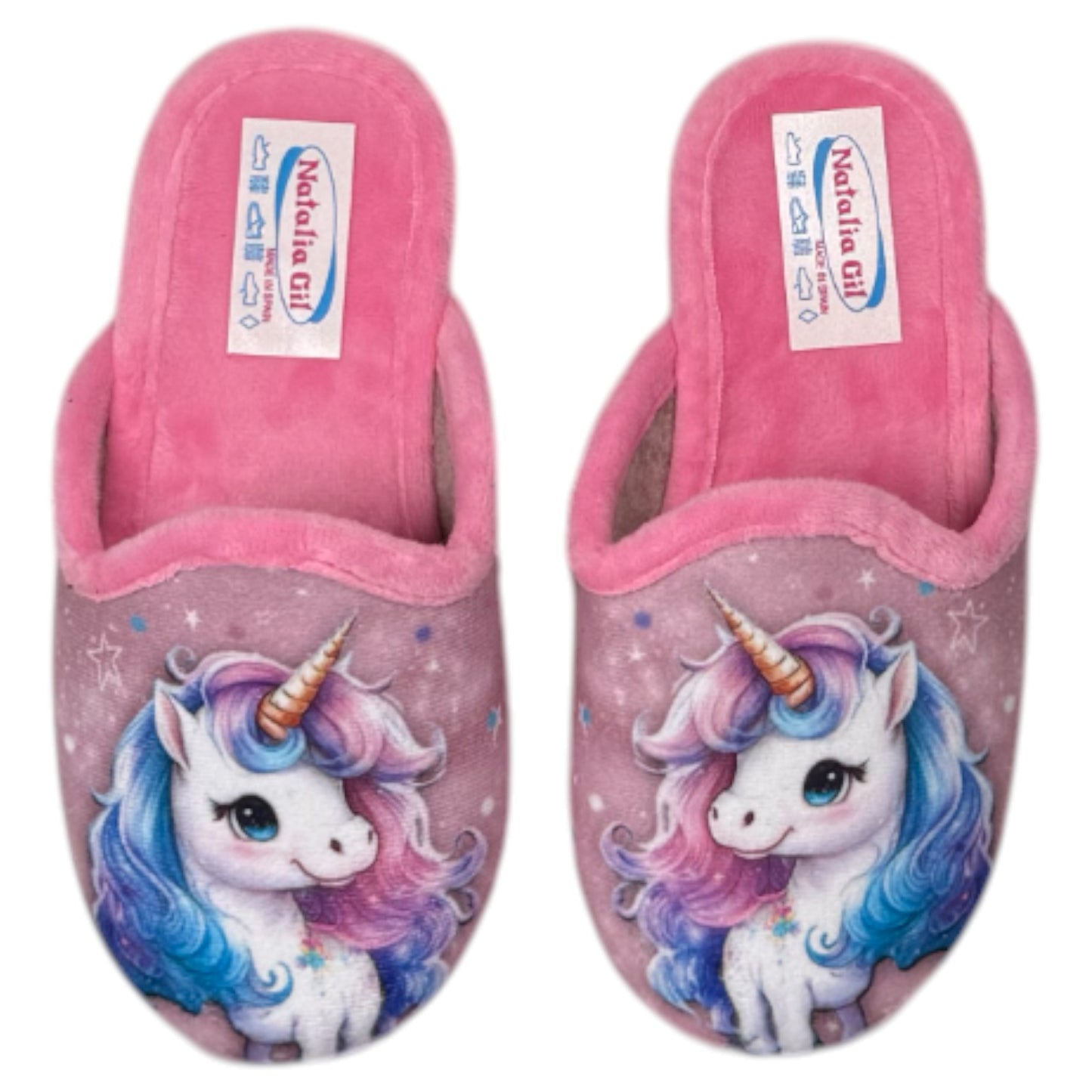 Zapatillas de Casa Natalia Gil Unicornio 7035 Rosa - imagen 1