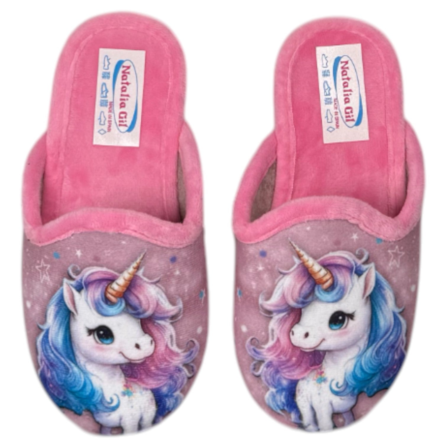 Zapatillas de Casa Natalia Gil Unicornio 7035 Rosa - imagen 1