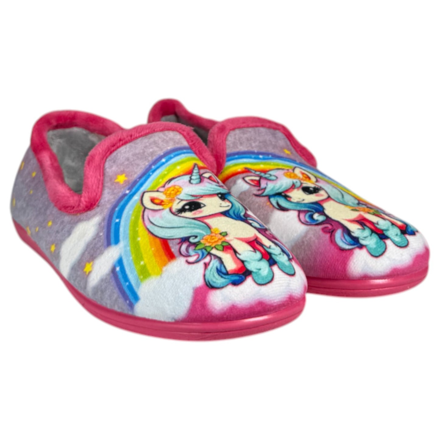 Zapatillas de Casa Natalia Gil Unicornio 7533 Fucsia - imagen 3