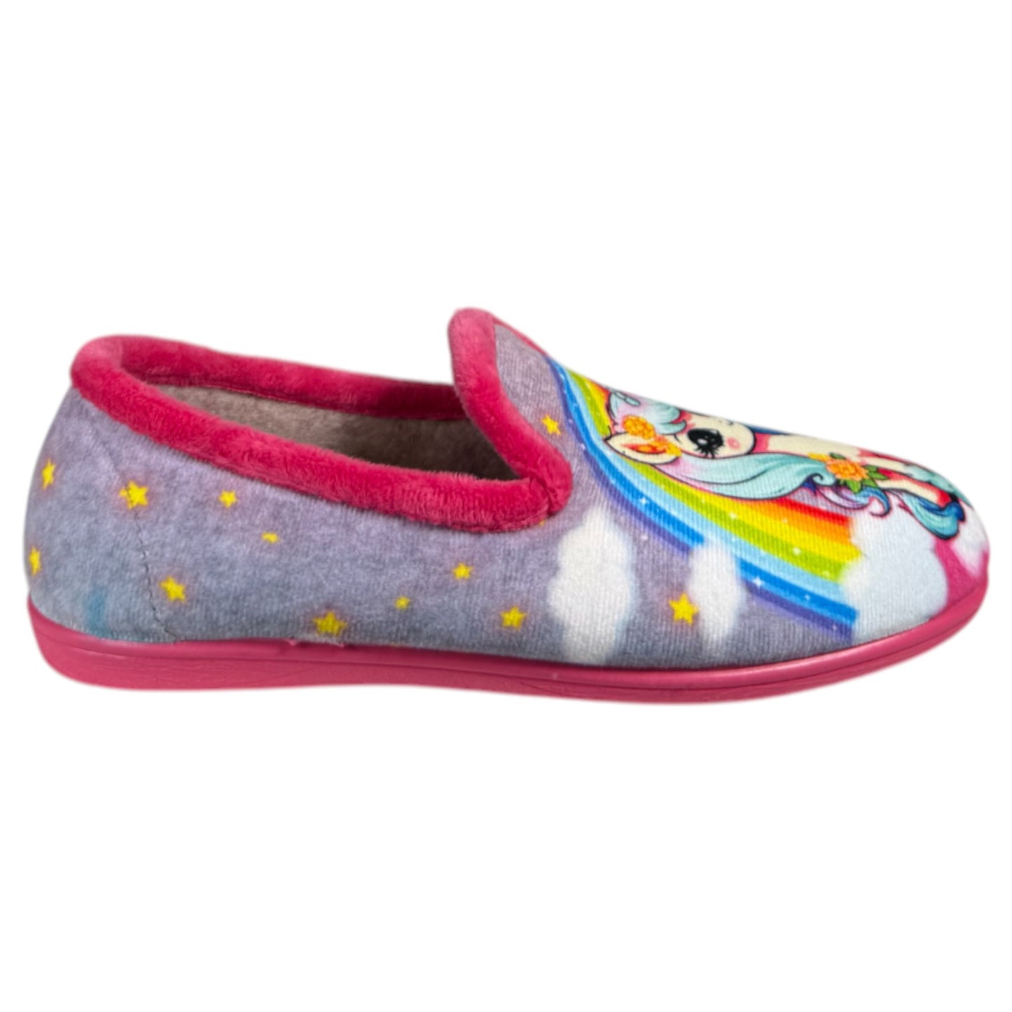 Zapatillas de Casa Natalia Gil Unicornio 7533 Fucsia - imagen 2