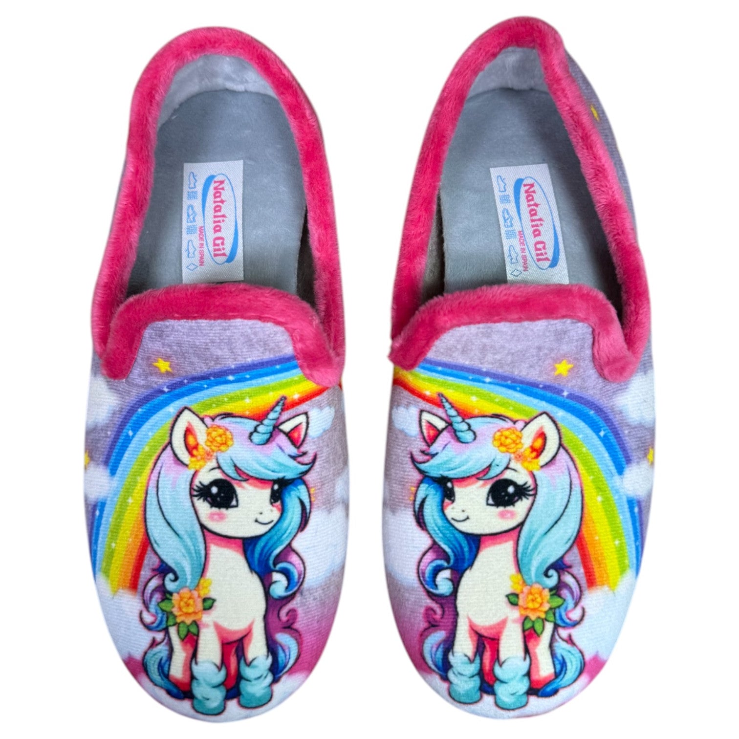 Zapatillas de Casa Natalia Gil Unicornio 7533 Fucsia - imagen 7