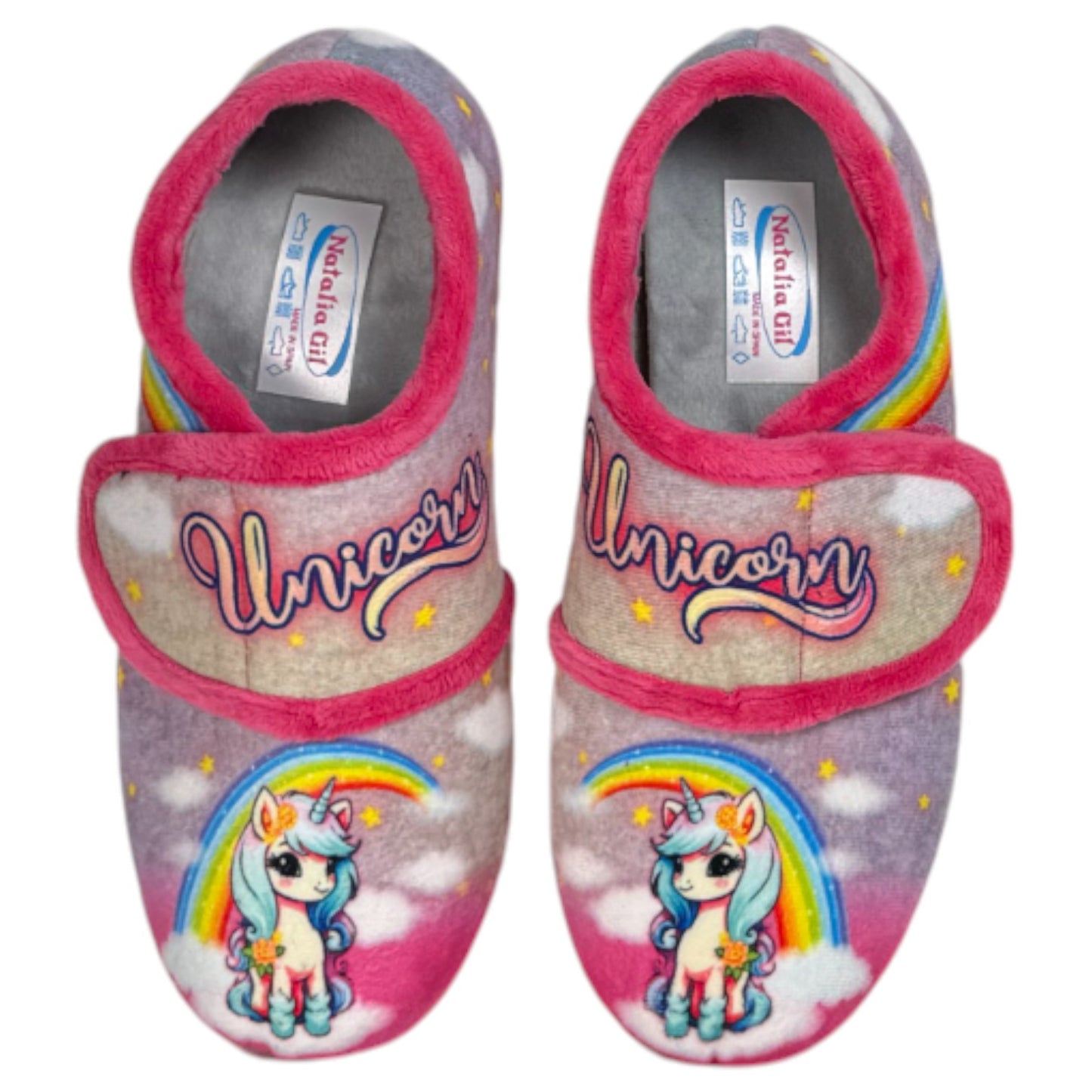 Zapatillas de Casa Natalia Gil Unicornio 7833 Fucsia - imagen 1