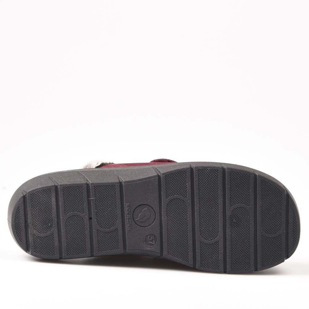 Zapatillas de Casa Plumaflex Abierta Velcro 14113 Burdeos - imagen 6