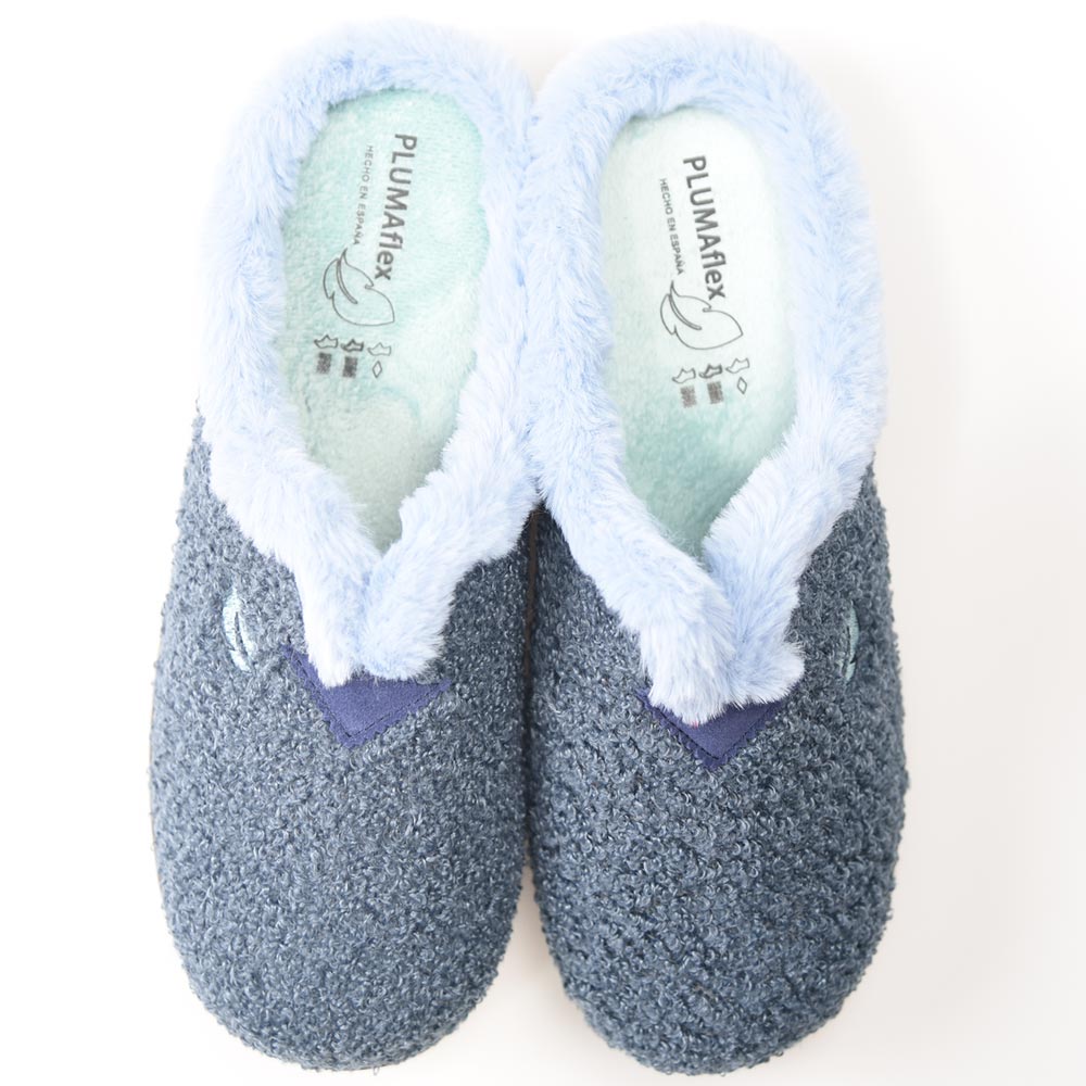 Zapatillas de Casa Plumaflex Borreguito 12029 Azul - imagen 1