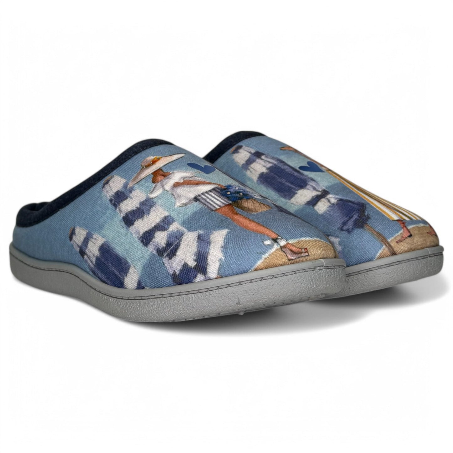 Zapatillas de Casa Plumaflex Chica Playa 12317 Azul - imagen 3