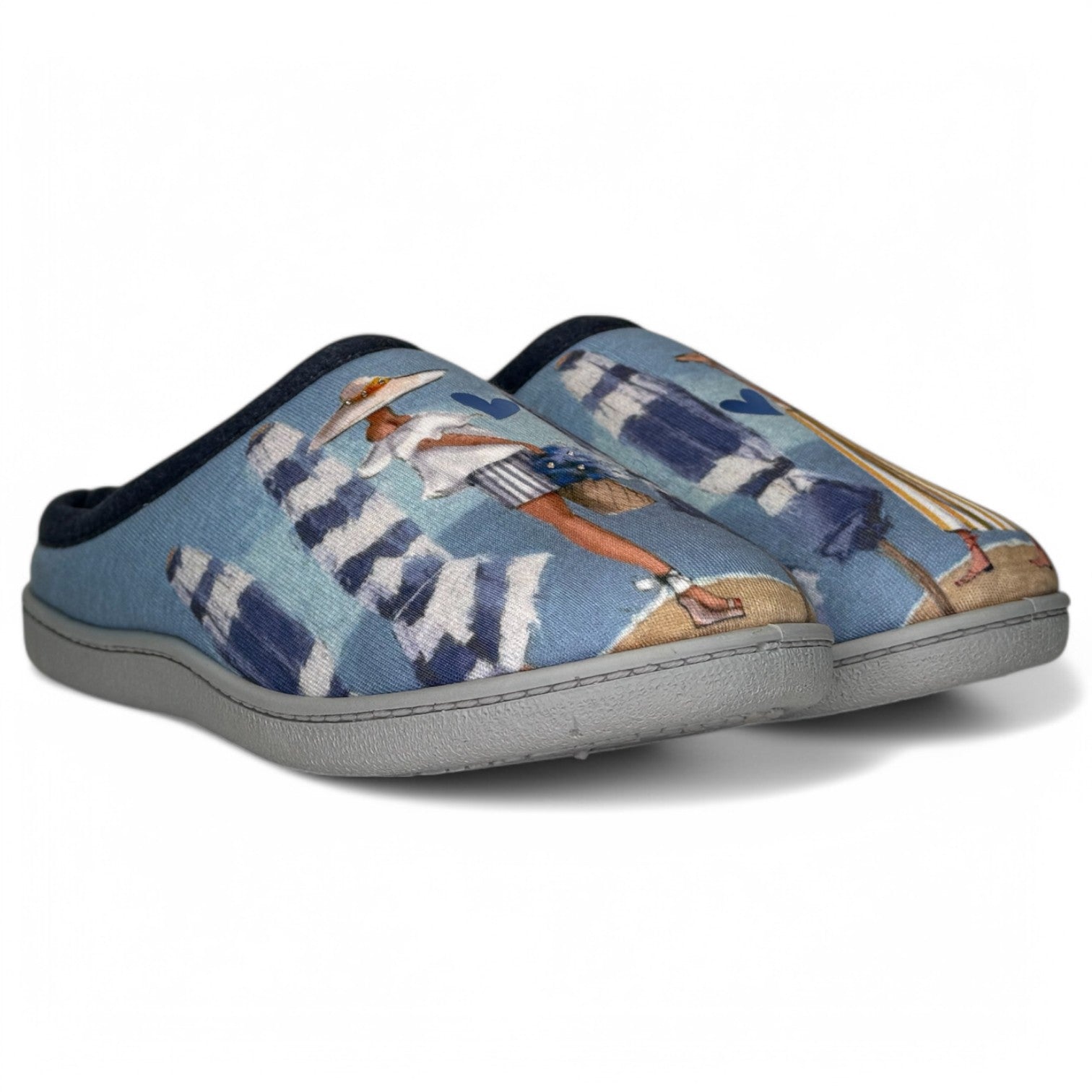 Zapatillas de Casa Plumaflex Chica Playa 12317 Azul - imagen 3