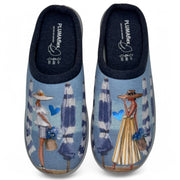 Zapatillas de Casa Plumaflex Chica Playa 12317 Azul